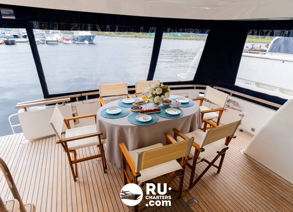 Аренда яхты в Санкт Петербурге «fairline Squadron 68»